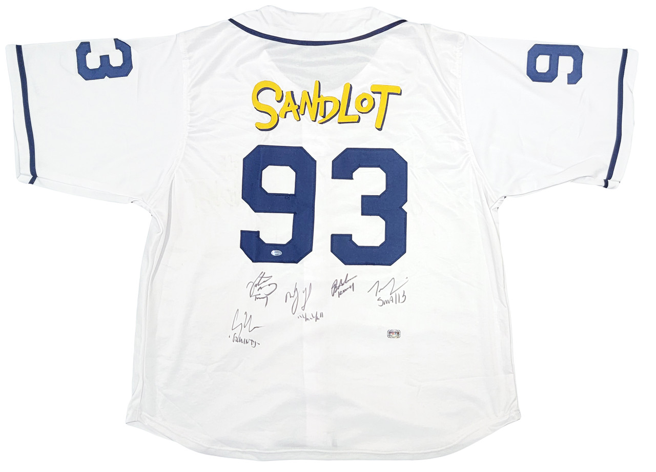 The Sandlot Cast Autographed Custom Baseball Jersey - 6 Signatures - Beckett