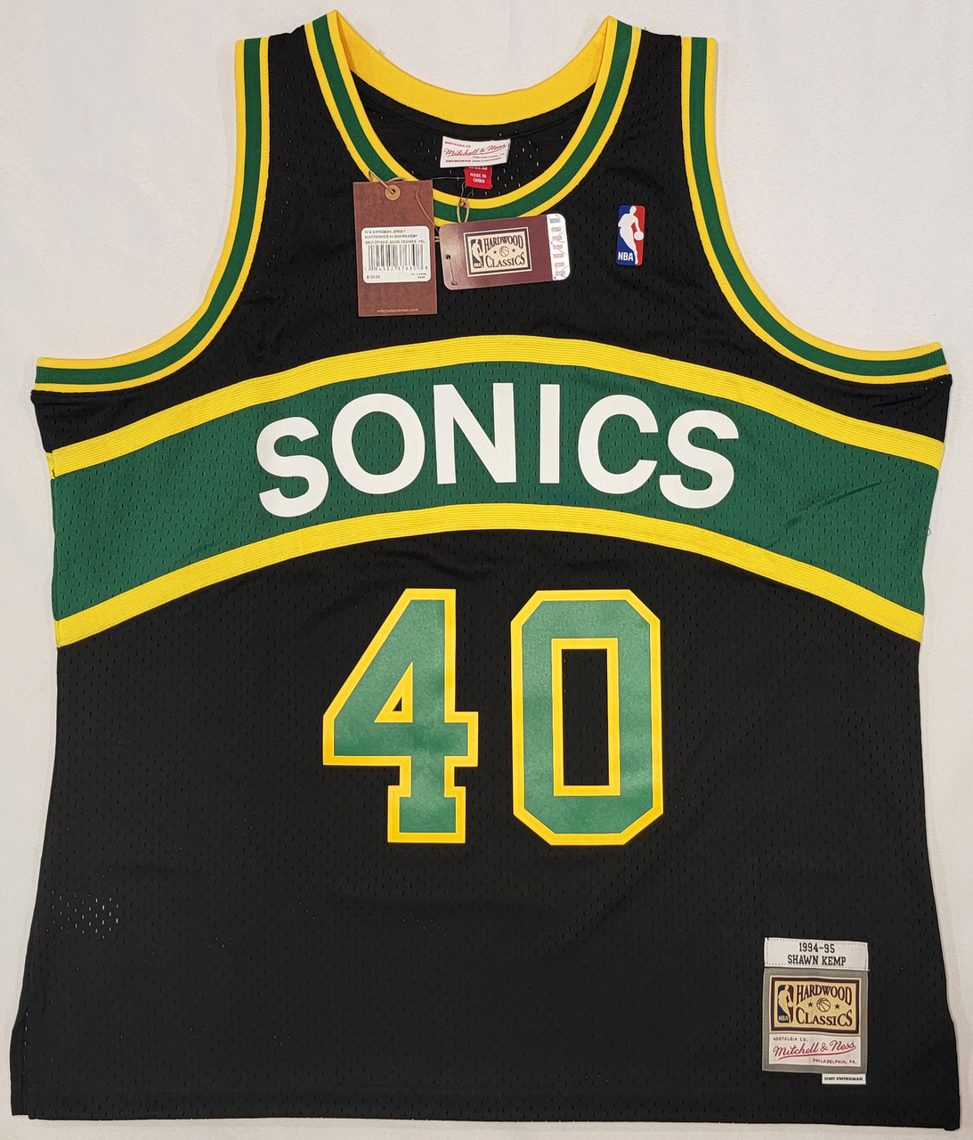 Seattle Supersonics Shawn Kemp Autographed 1994-95 Mitchell & Ness
