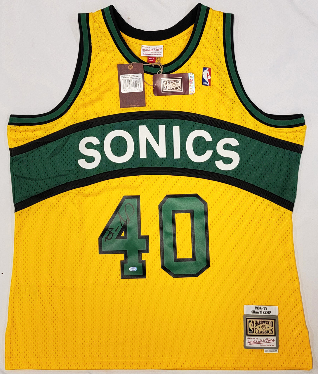 NBA Jersey Database, Seattle Supersonics Fauxback Jersey 1993-1994