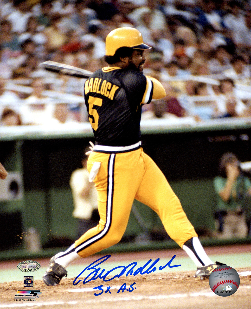 AUTOGRAPHED AL OLIVER 8x10 Pittsburgh Pirates Photo