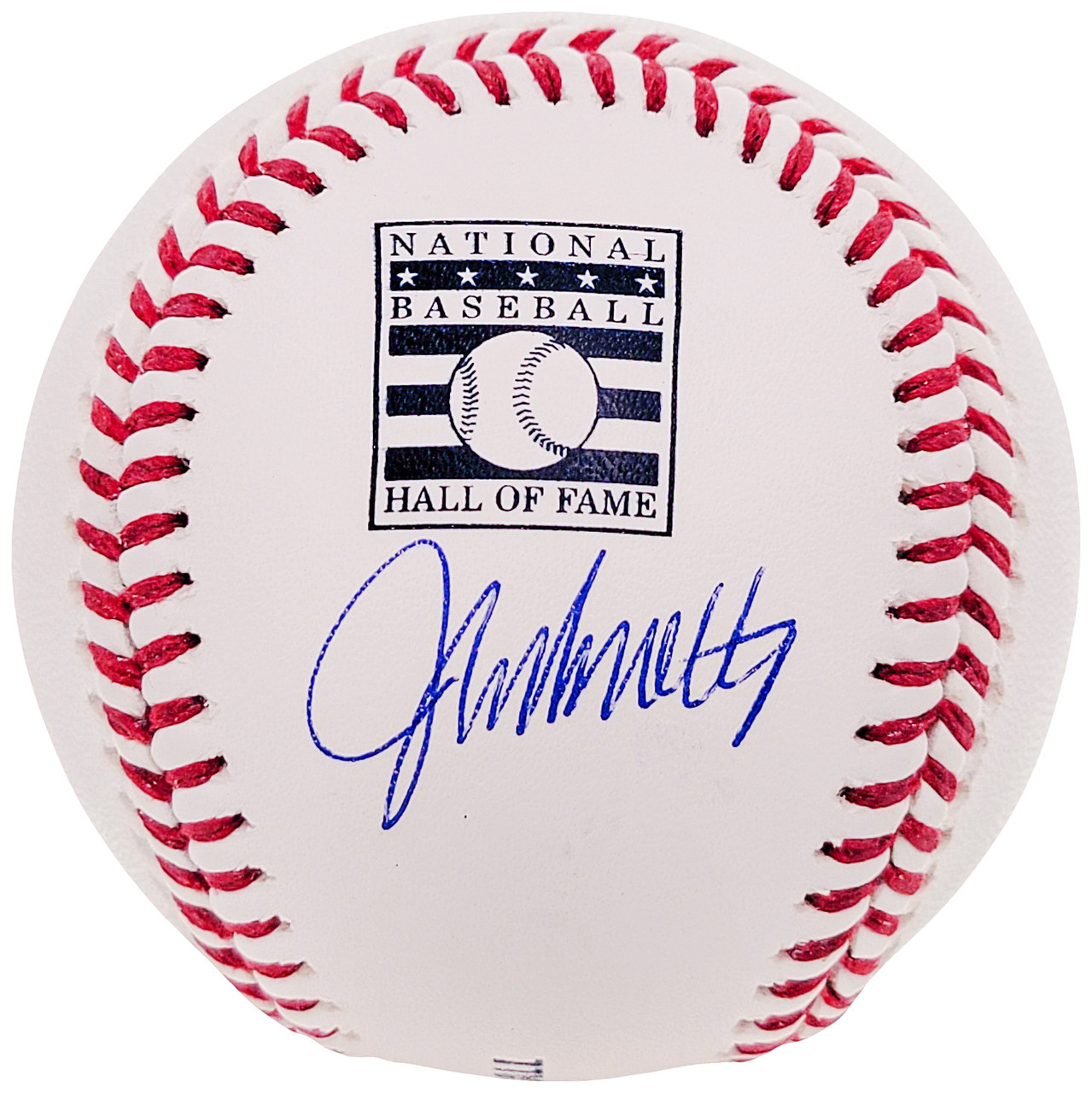 John Smoltz Autographed HOF Logo MLB Baseball Atlanta Braves