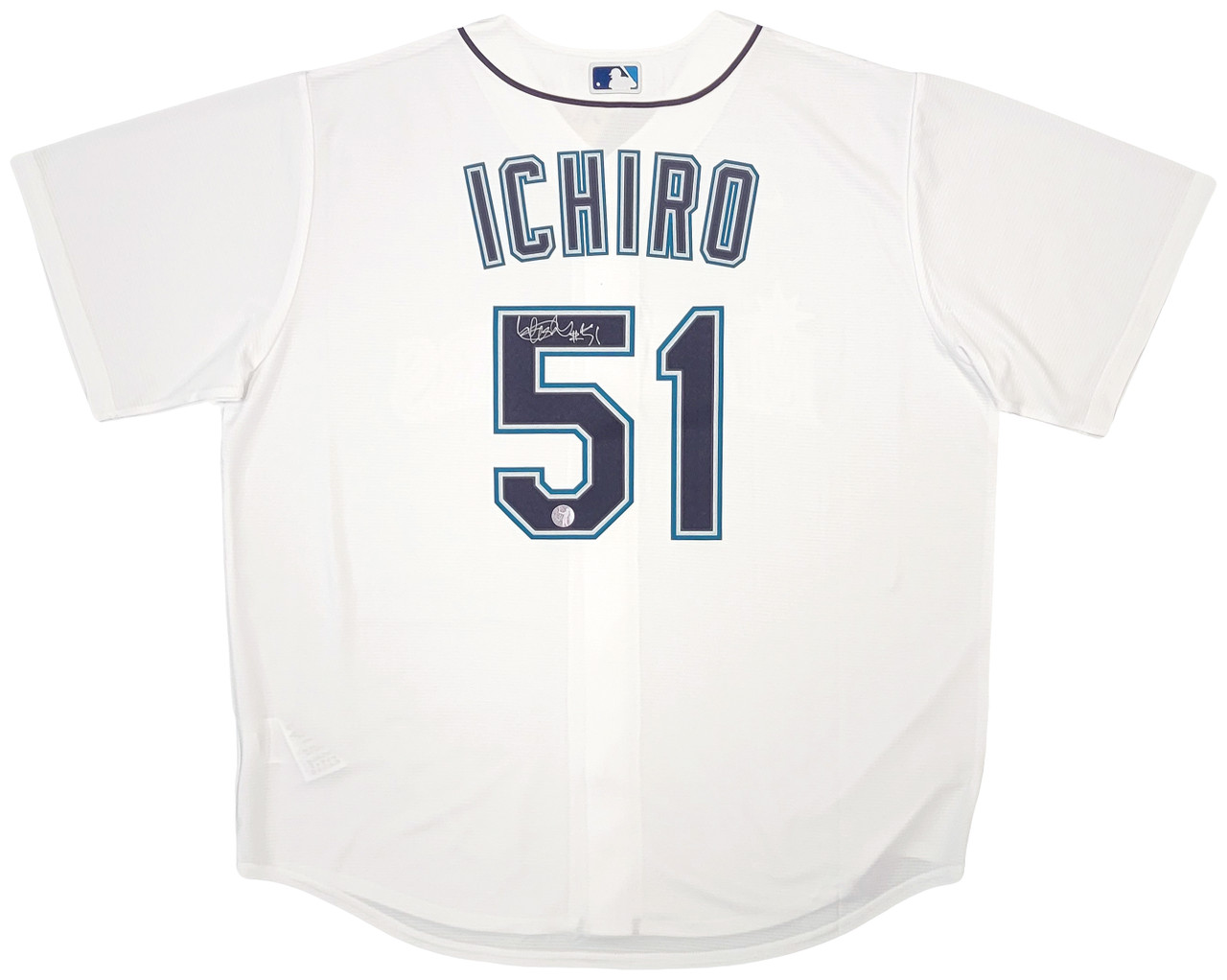 Ichiro Signed Mariners Authentic Jersey Upper Deck UDA MLB Sticker