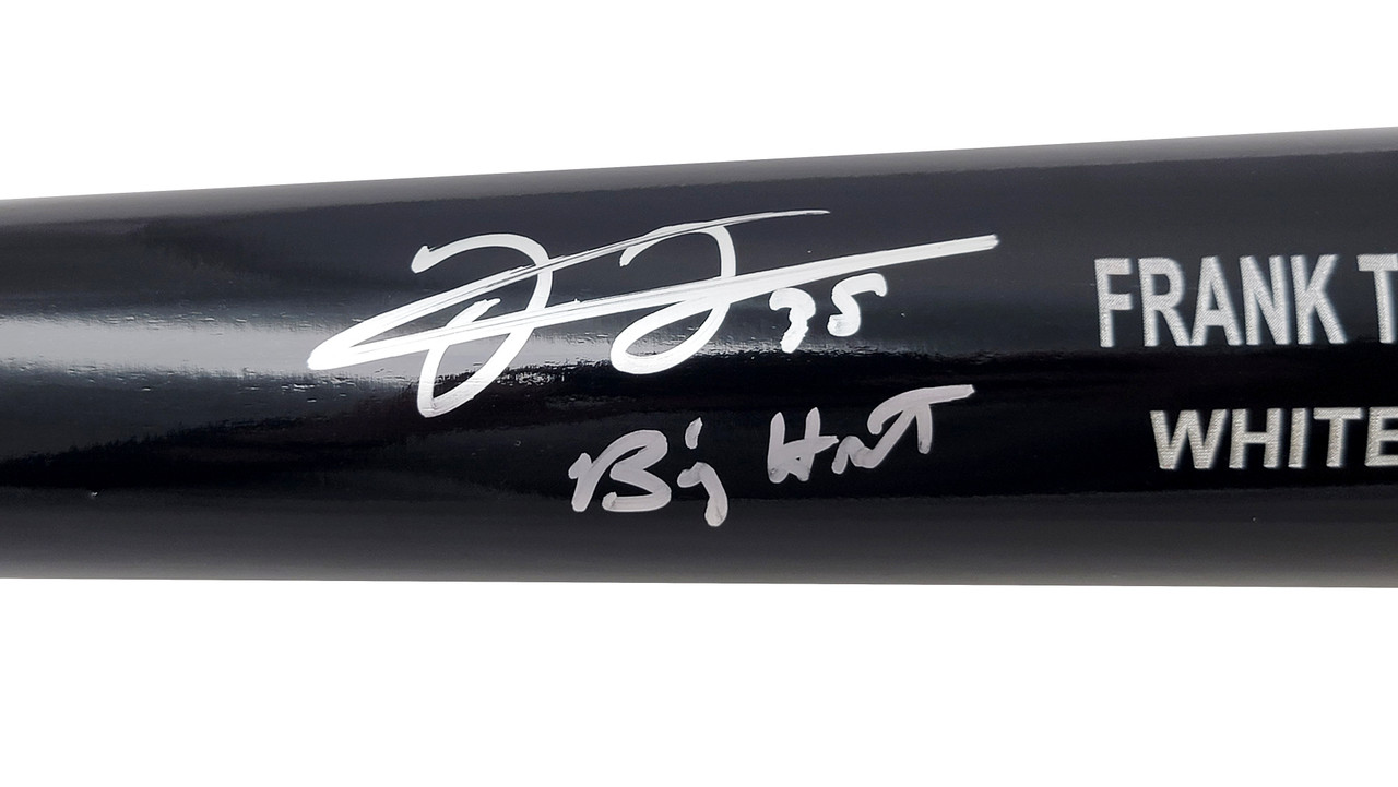 Frank Thomas Autographed Black Rawlings Game Model Bat Chicago