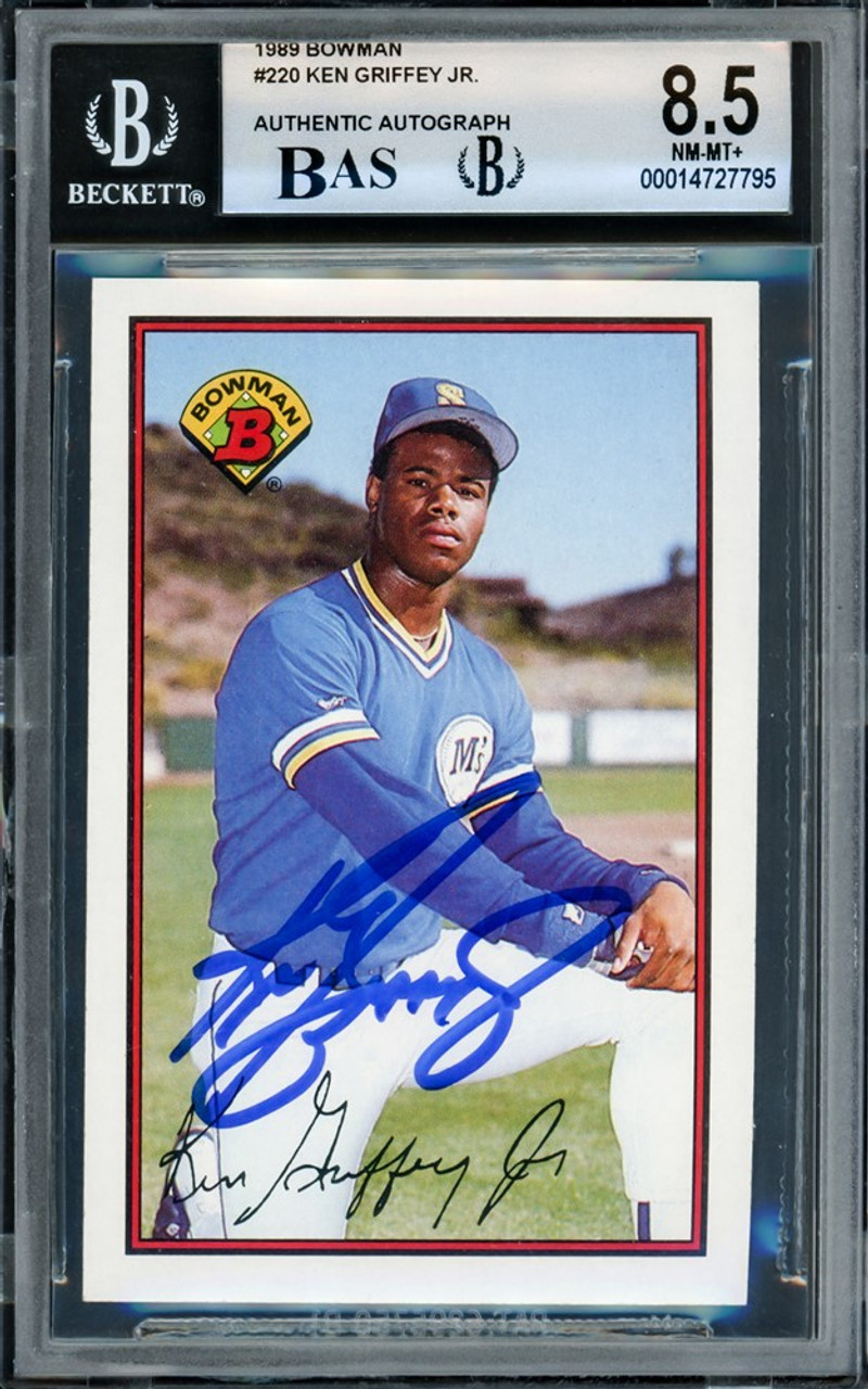 Ken Griffey Jr Signed Seattle Mariners 1989 Topps Traded Baseball Rookie  Card #41T (Beckett Mint 9 – Auto Grade 10) – Schwartz Sports Memorabilia