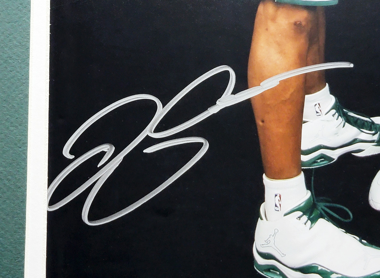 Ray Allen Signed Autographed Photo Custom Framed To 20x24 Boston