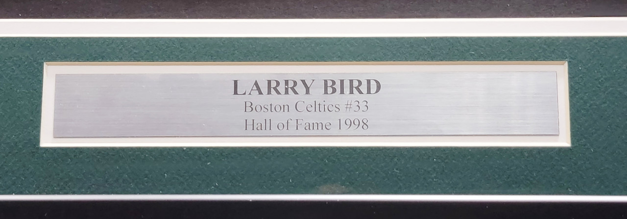 Larry Bird Autographed and Framed Green Boston Celtics Jersey - Beautifully  Matted and Framed - Hand Signed By Bird and Certified Authentic by Beckett