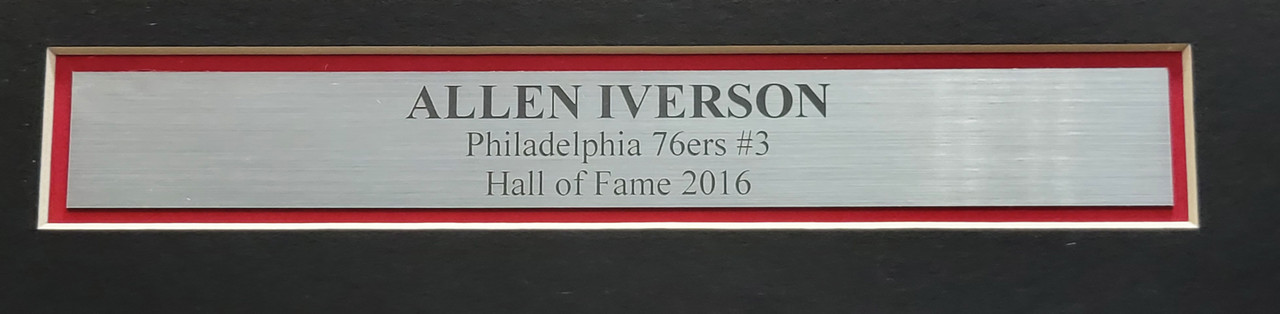 Allen Iverson Signed Philadelphia 76ers Jersey (JSA COA) #1 Pk 1996 NB –