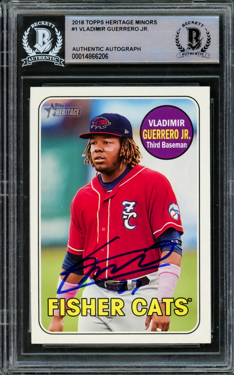 Vladimir Guerrero Jr. Autographed 2018 Topps Heritage Minor League