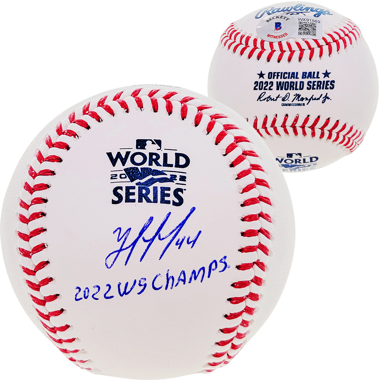 Houston Astros World Series Champions 2022 Team Signatures White