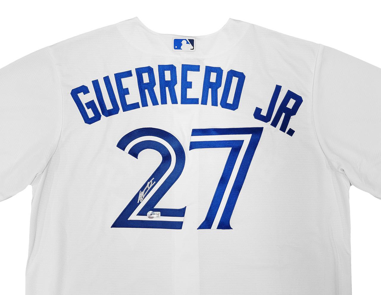 Autographed Toronto Blue Jays Vladimir Guerrero Jr. Fanatics Authentic  White Nike Authentic Jersey