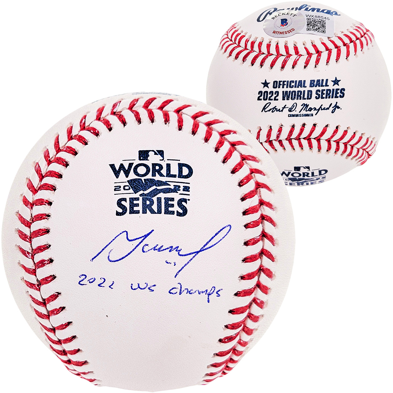 Jose Altuve Autographed Official 2022 World Series Logo MLB