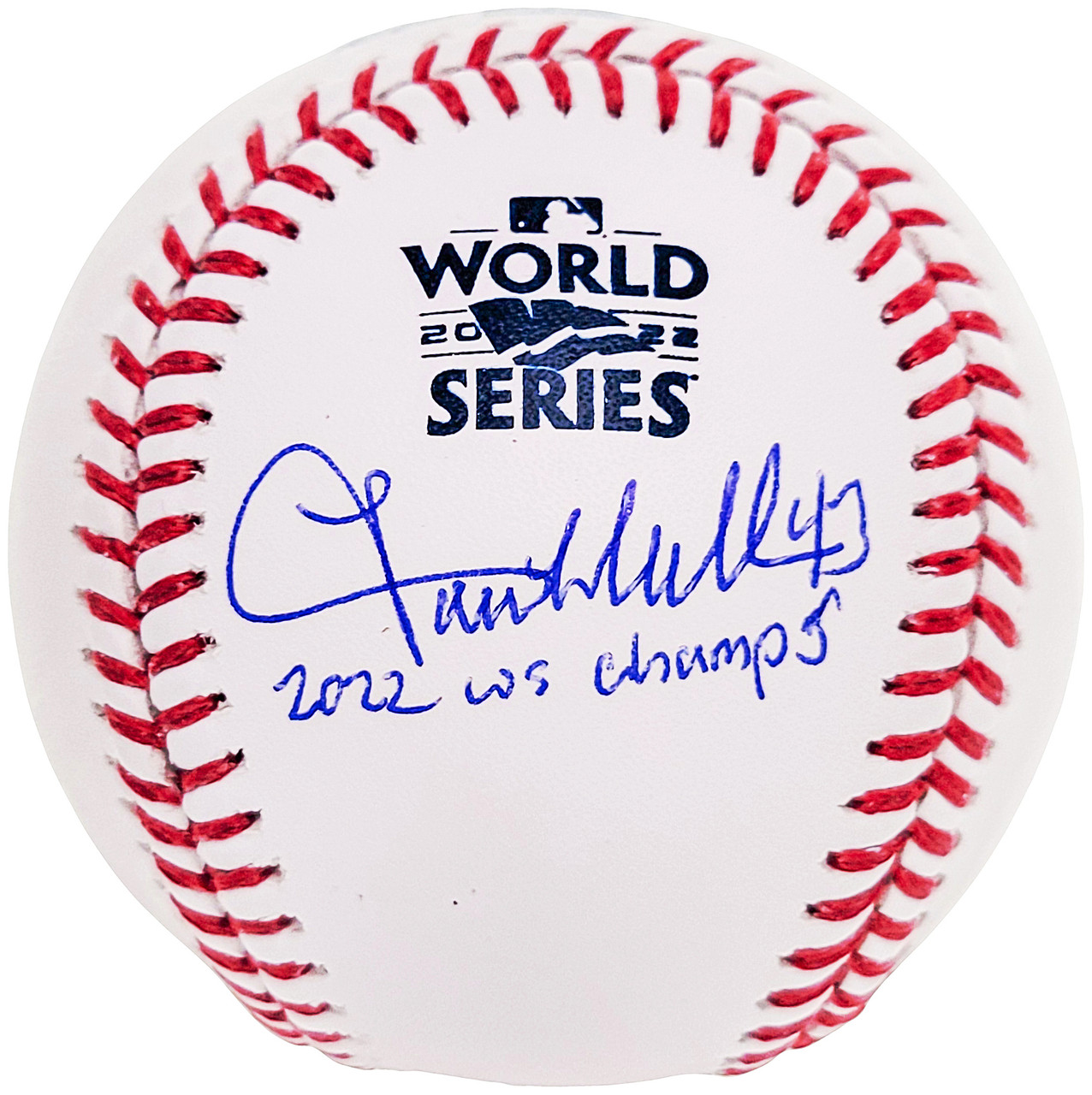 Luis Garcia Autographed Official 2022 World Series Baseball Inscribed 2022  WS Champs