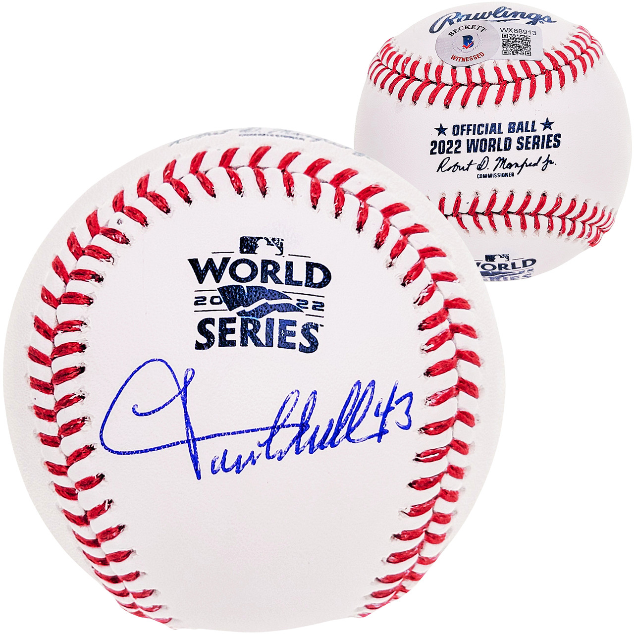 Ronald Acuna Jr. MLB Authenticated and Autographed World Series Champions  Baseball
