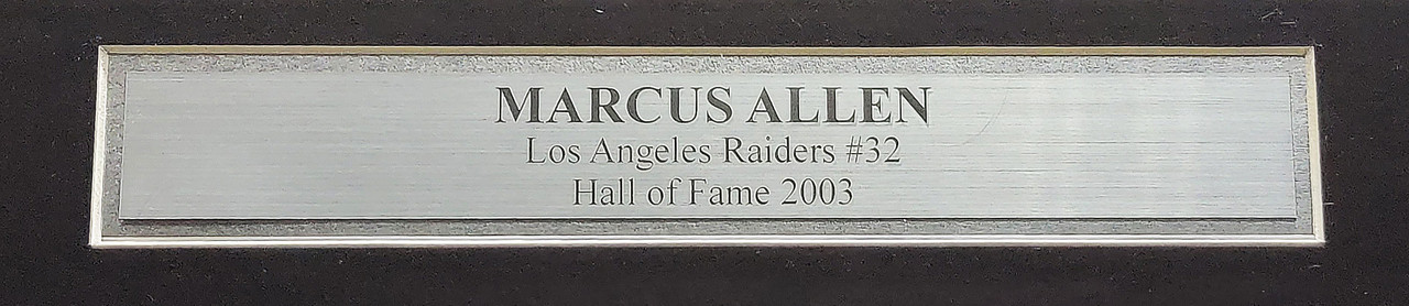 Marcus Allen Autographed and Framed White Los Angeles Raiders Jersey