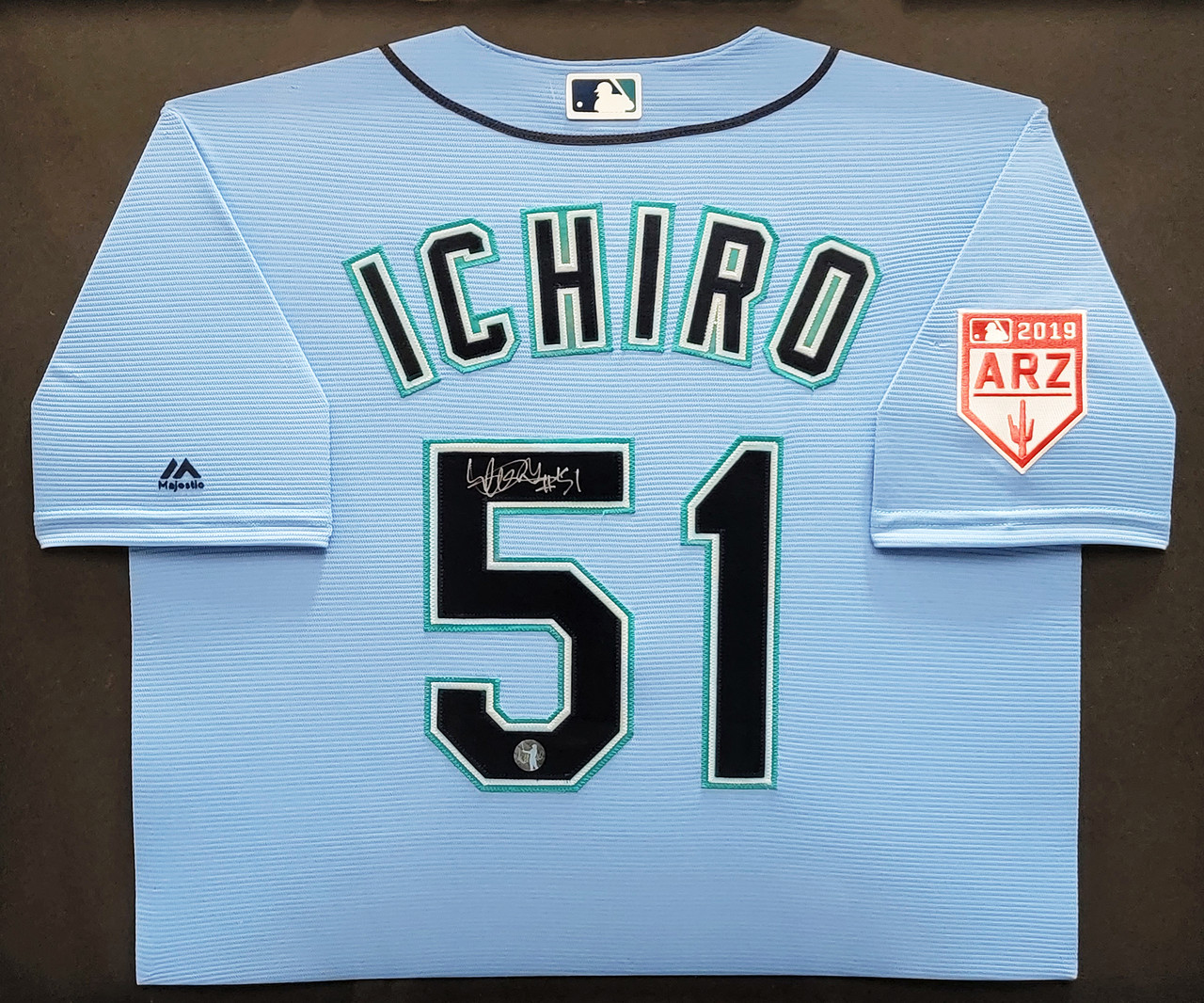 Ichiro Suzuki Autographed Miami Marlins Majestic Black Baseball Jersey -  Ichiro Hologram