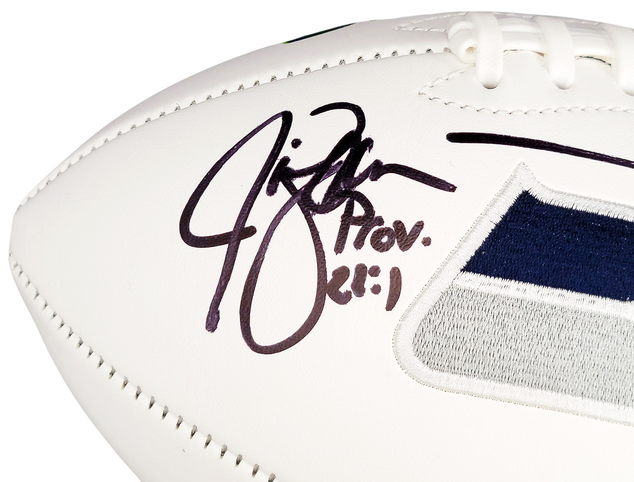 Steve Largent Seattle Seahawks Tulsa Golden Hurricane signed football proof  Beckett COA autograph at 's Sports Collectibles Store