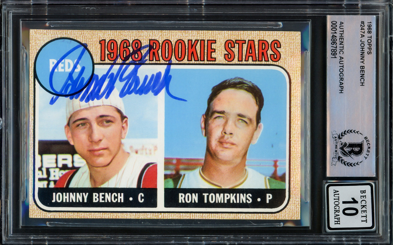 Johnny Bench Cincinnati Reds Autographed Blonde Louisville