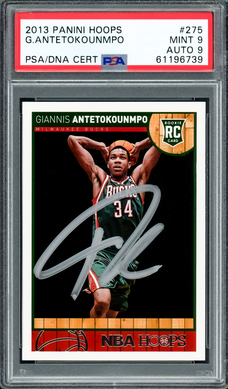 Giannis Antetokounmpo Autographed 2013 Panini Hoops Rookie Card 