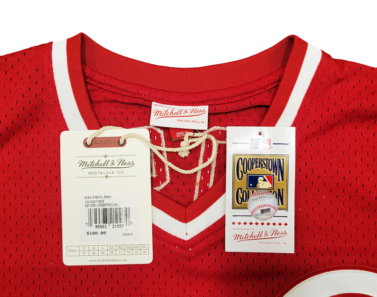Shop Cincinnati Reds Pete Rose Autographed Red Authentic Mitchell & Ness  Cooperstown Authentic Collection Jersey Size L 4256
