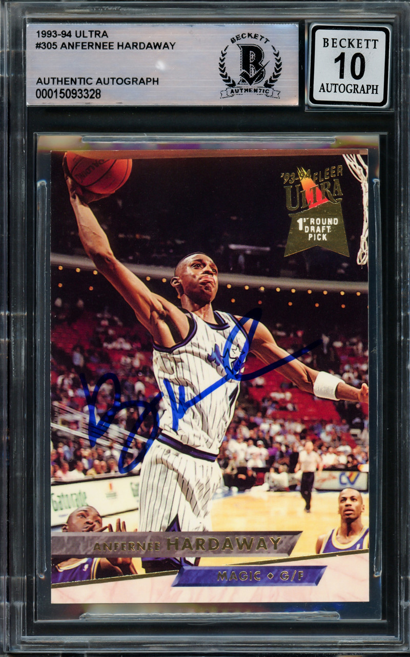 Anfernee Hardaway Autographed 1993-94 Fleer Ultra Rookie Card #305