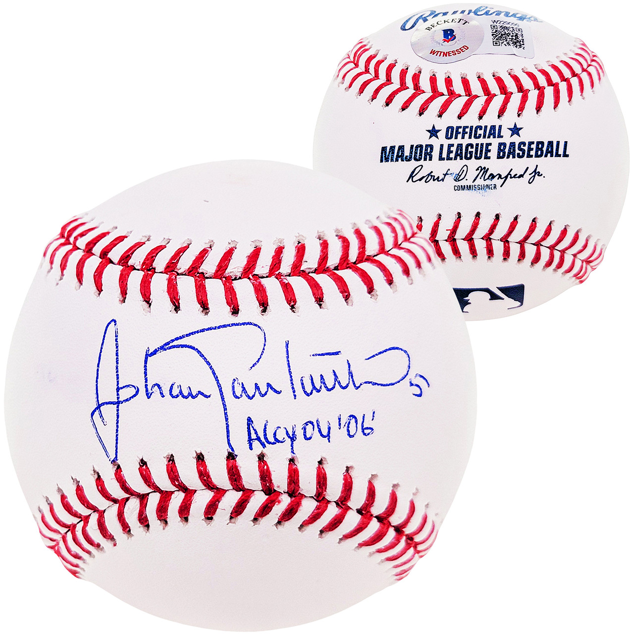 Johan Santana Autographed Official MLB Baseball Minnesota Twins AL CY 04,  06 Beckett BAS Witness Stock #210998 - Mill Creek Sports