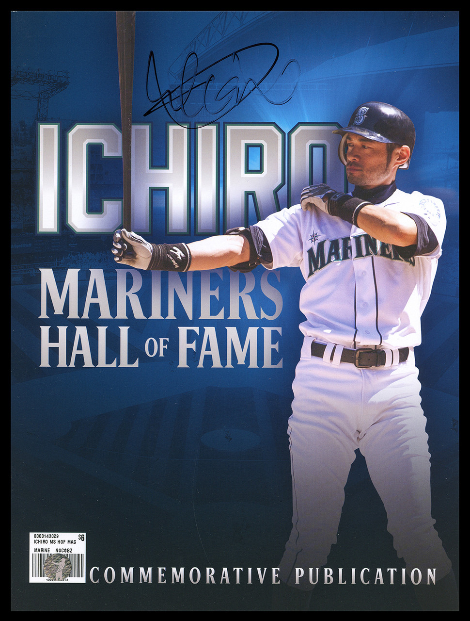 Ichiro Suzuki Autographed 16x20 Photo Seattle Mariners 262 Hit MLB Hit  Record IS Holo Stock #212177