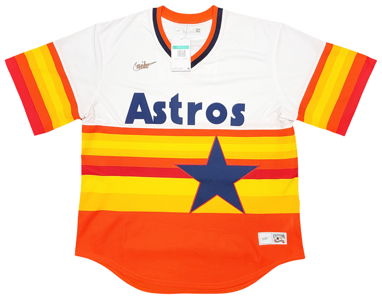 Mitchell & Ness, Shirts, Mitchell Ness Nolan Ryan White 98 Houston Astros  Throwback Authentic Jersey