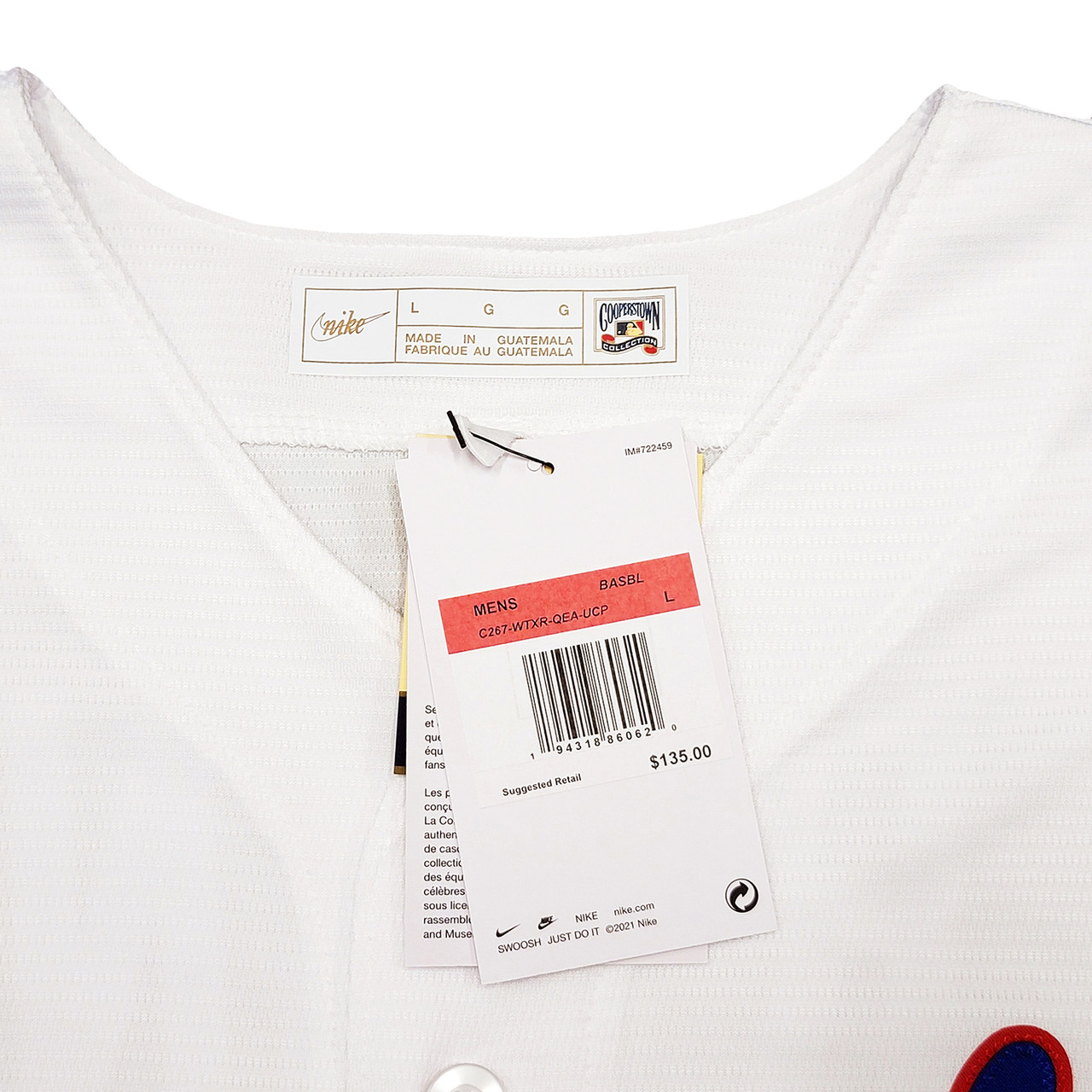 Texas Rangers Nolan Ryan Autographed White Nike Cooperstown1