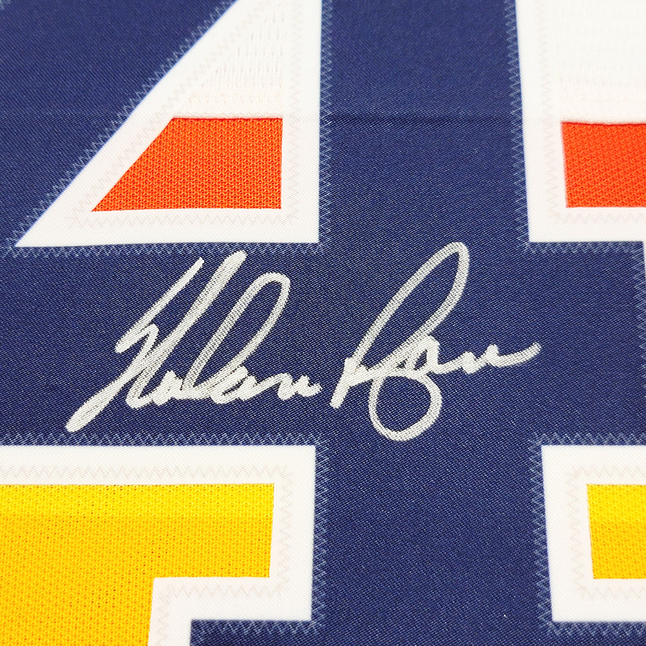NOLAN RYAN Autographed HOF 99 Astros Authentic Throwback Jersey