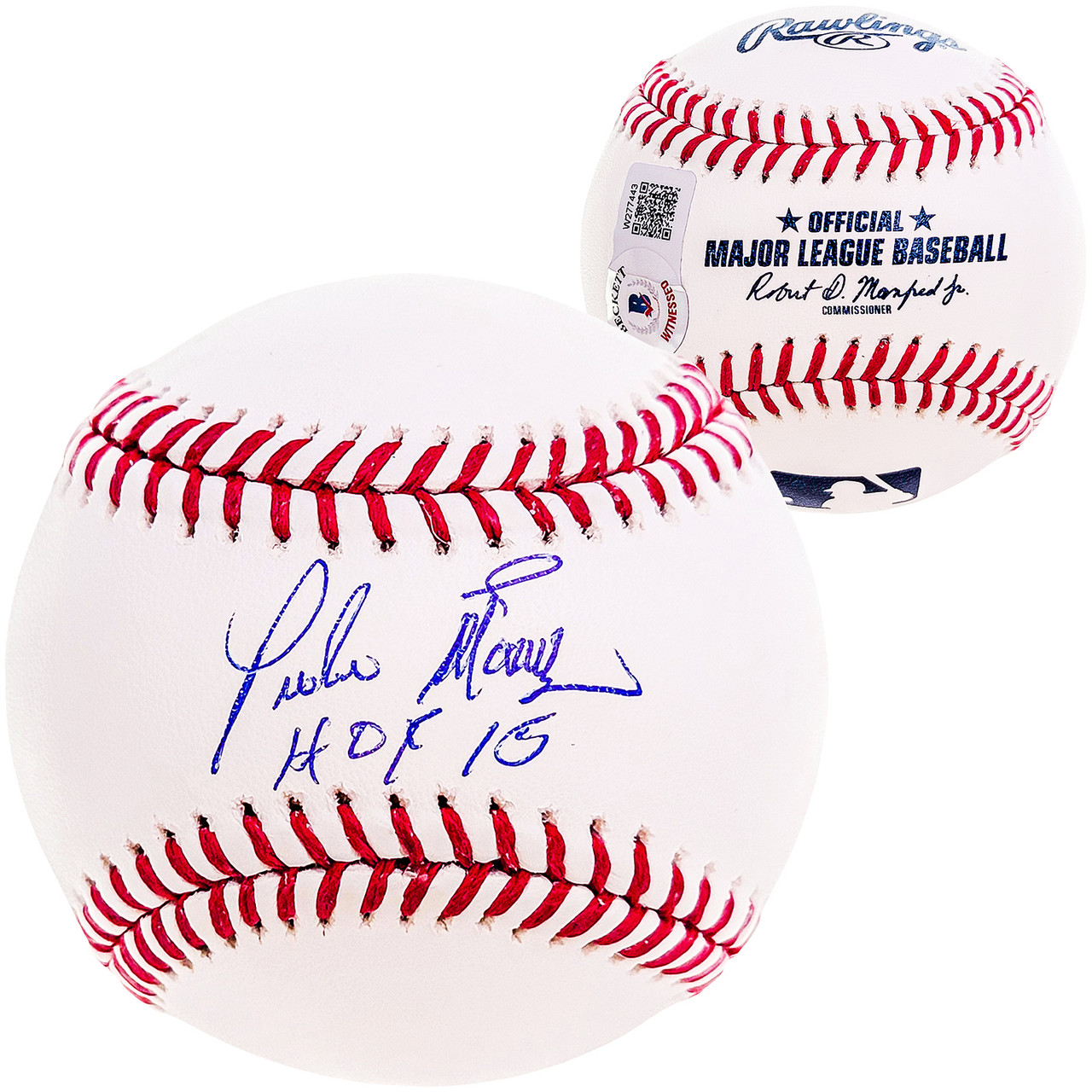 Orlando Cepeda Autographed Official NL Baseball San Francisco Giants  Beckett BAS QR #BH039040