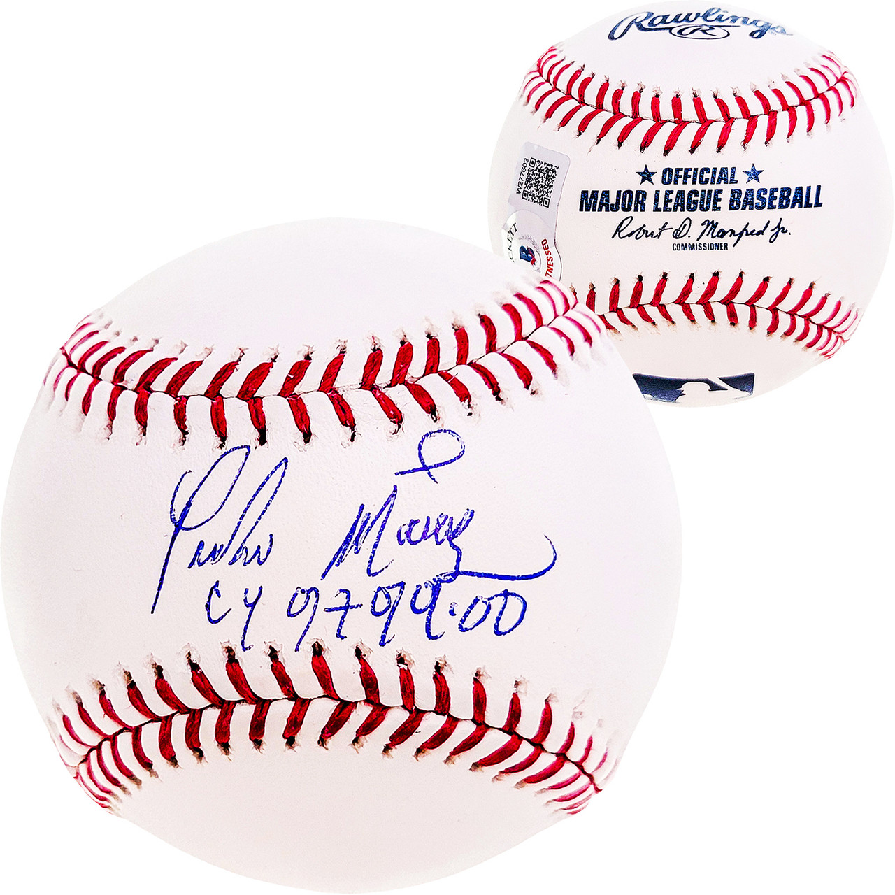 Pedro Martinez Autographed Official MLB Baseball Boston Red Sox