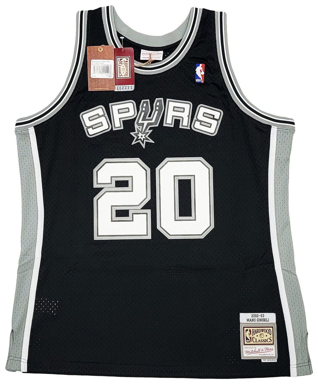  Manu Ginobili San Antonio Spurs 2002-03 Swingman Jersey (as1,  Alpha, s, Regular, Regular, Small) Black : Sports & Outdoors