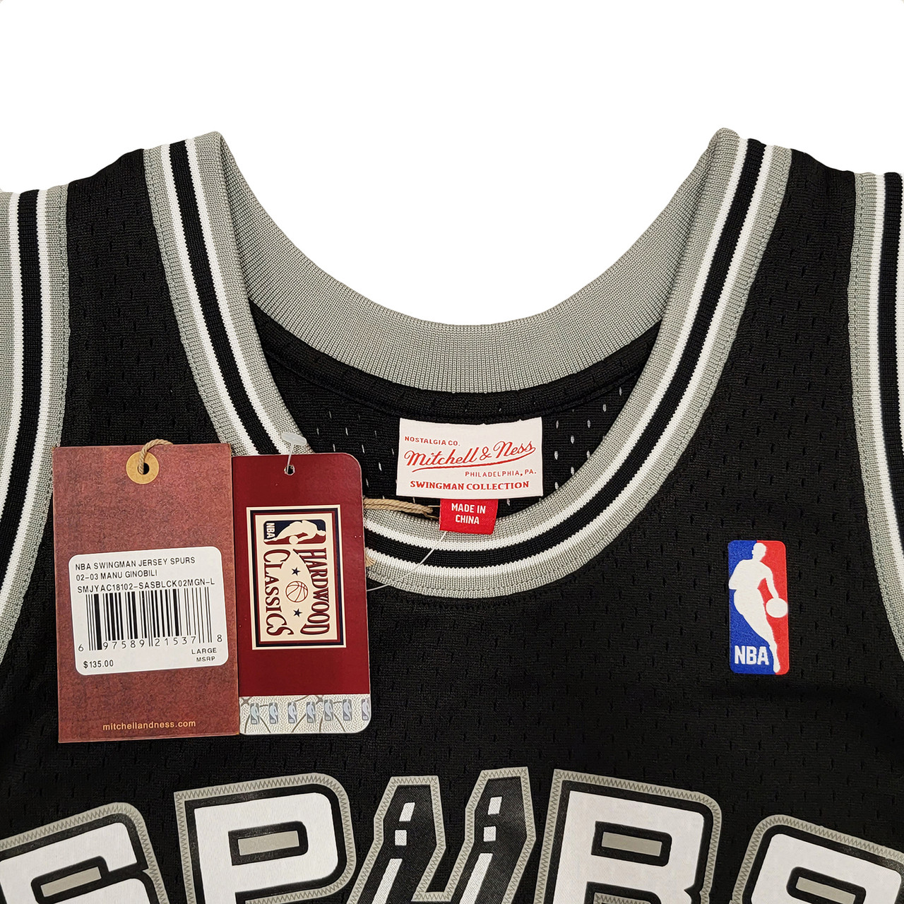 Buy NBA SAN ANTONIO SPURS SWINGMAN JERSEY 2002-03 MANU GINOBILI