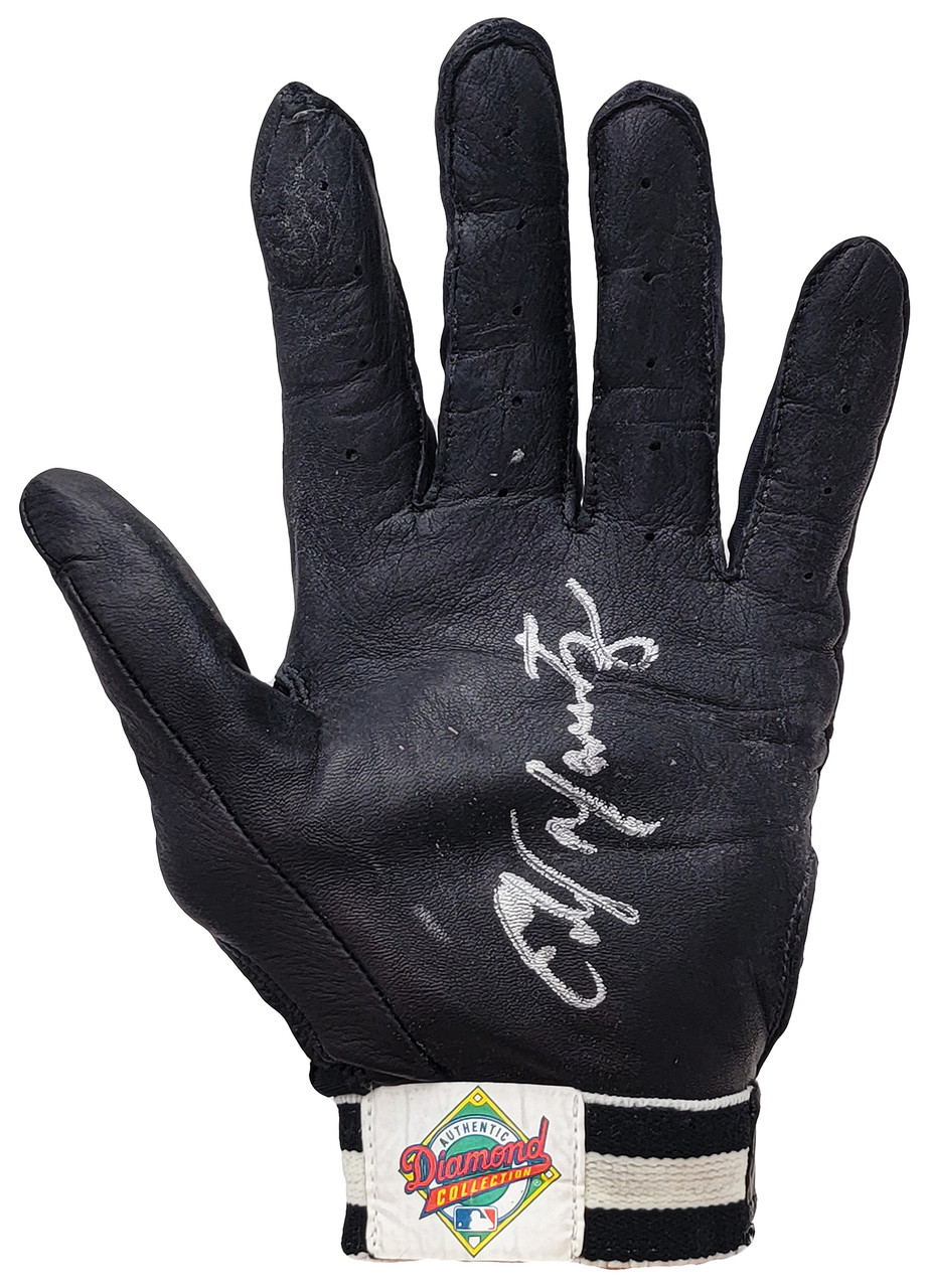 Edgar Martinez Autographed Signed Franklin Game Used Black Batting Gloves  Seattle Mariners With Certificate