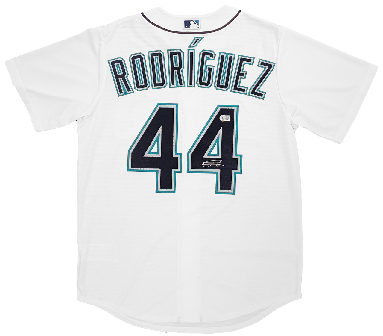 Seattle Mariners Julio Rodriguez Autographed White Nike Jersey