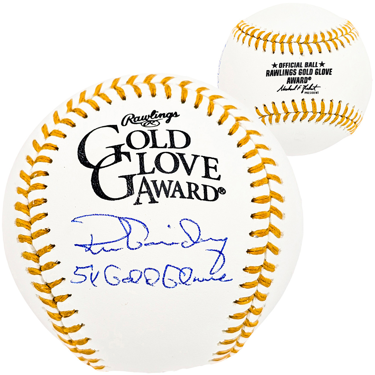 Ron Guidry Autographed Official Gold Glove Baseball New York Yankees 5X  Gold Glove Beckett BAS Stock #197059 - Mill Creek Sports