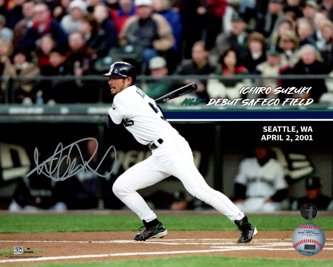 Ichiro Suzuki Autographed 8x10 Photo Seattle Mariners MLB
