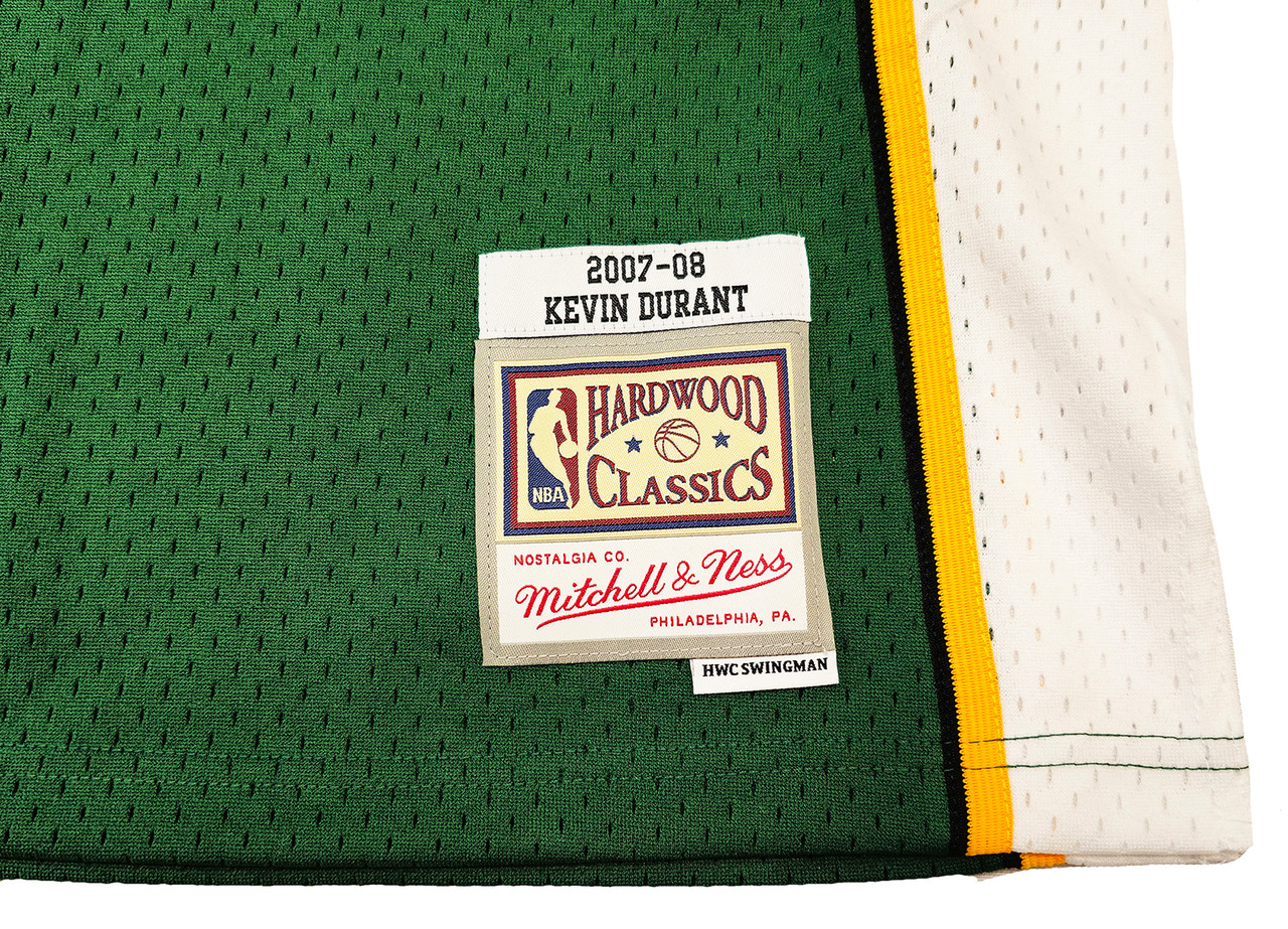  Mitchell & Ness Men's Seattle Supersonics Kevin Durant 2007-08  Hardwood Classics Green Swingman Jersey : Sports & Outdoors