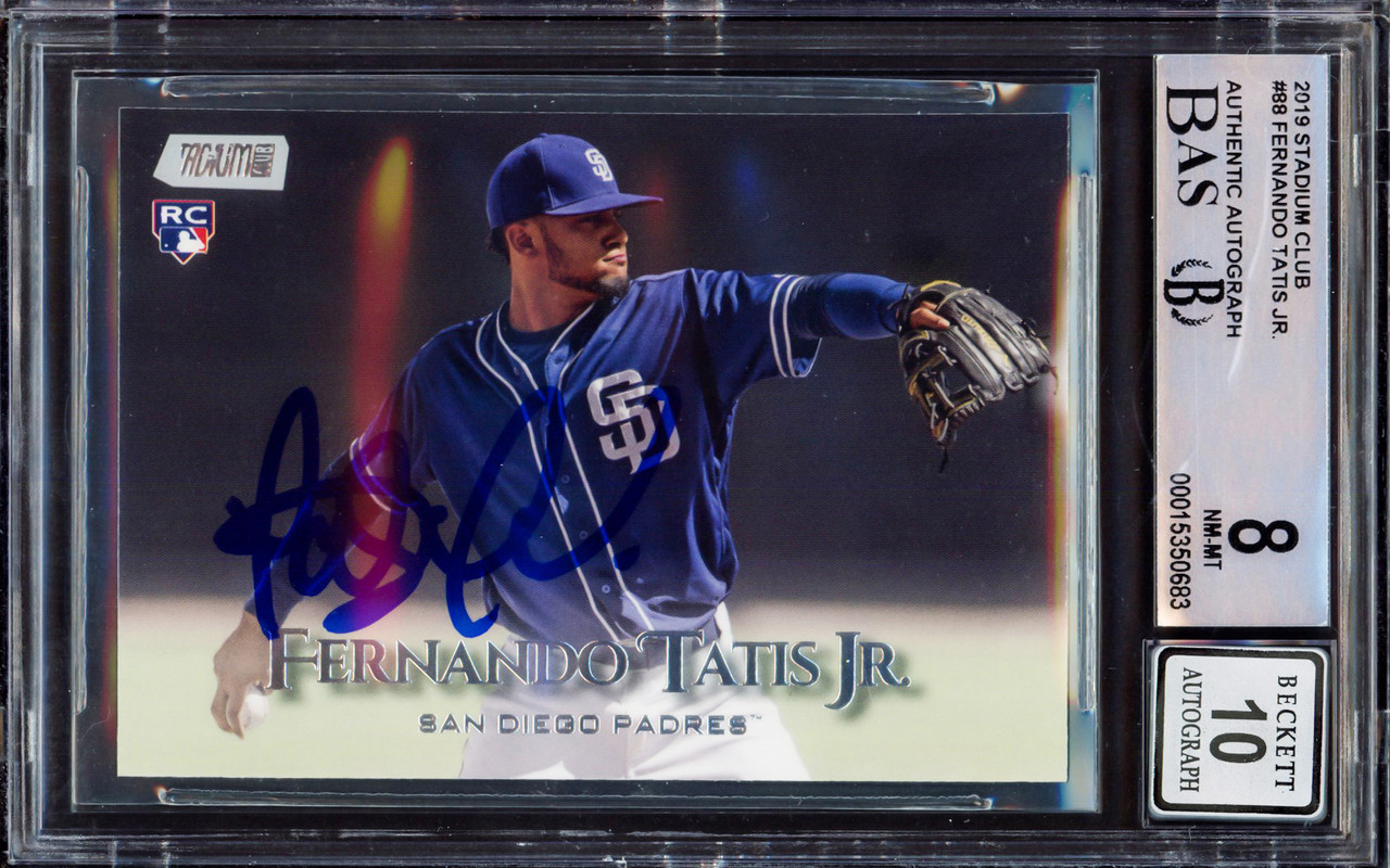 Fernando Tatis Jr. Autographed 2019 Topps Stadium Rookie Card #88