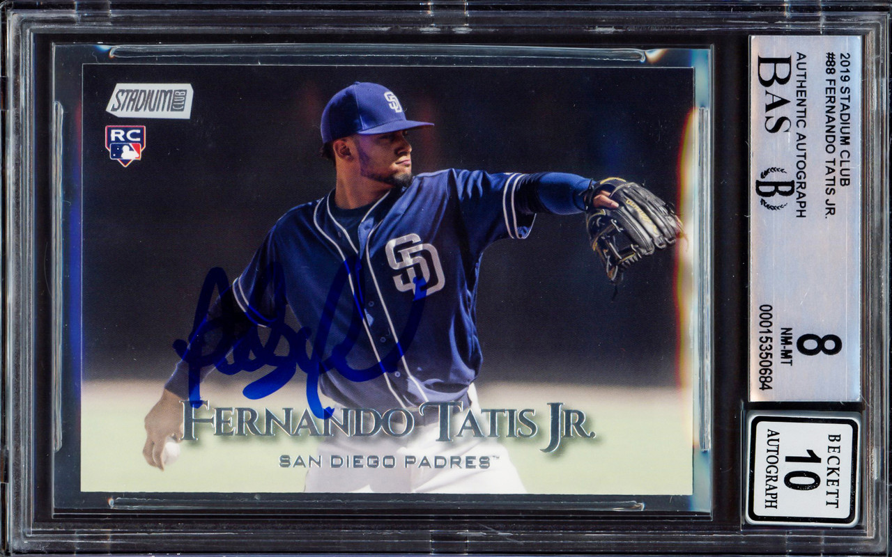 Fernando Tatis Jr. Autographed 2019 Topps Stadium Rookie Card #88