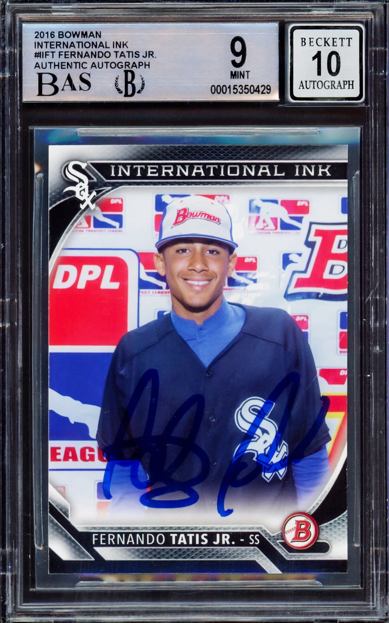 Fernando Tatis Jr. Autographed 2016 Bowman International Ink 