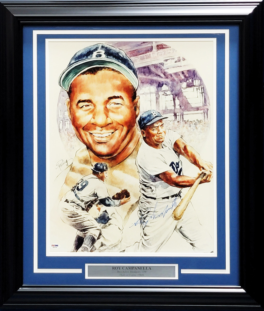 Ernie Banks Autographed Framed 8x10 Photo Chicago Cubs Beckett BAS QR  #BJ04128 - Mill Creek Sports