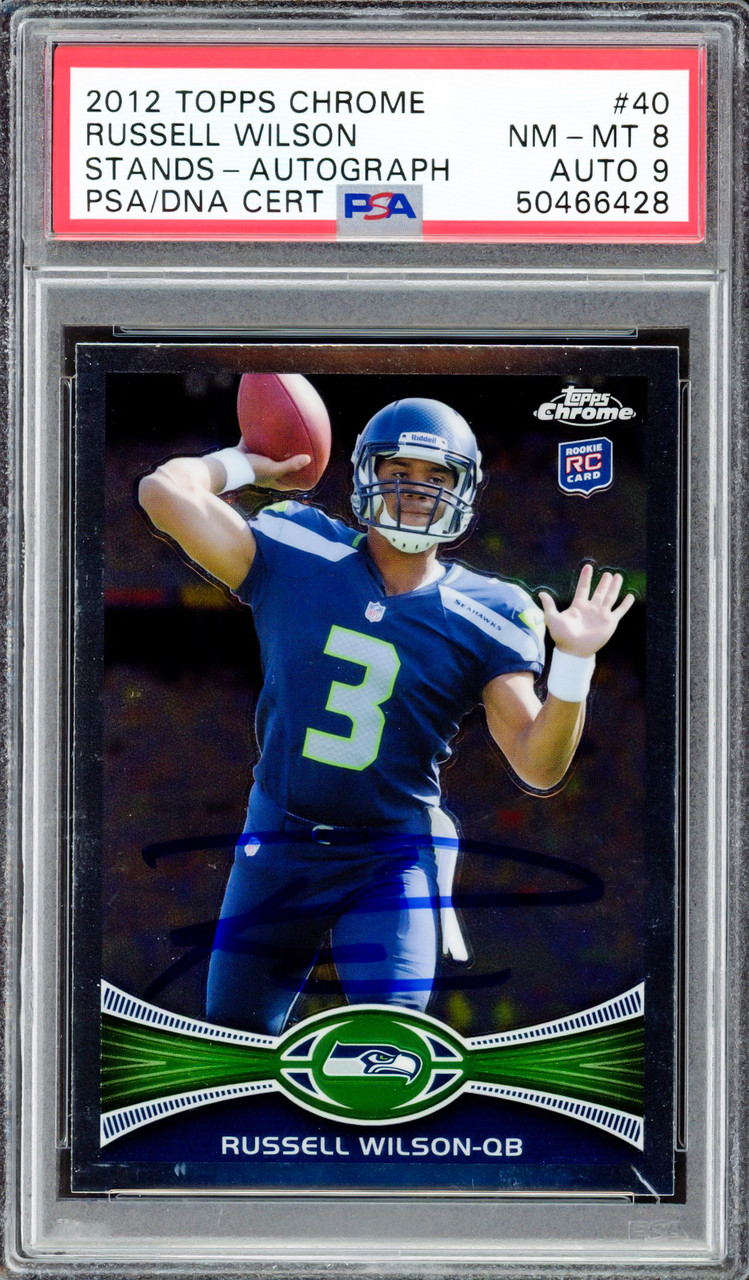 : Russell Wilson Autographed Seattle Seahawks Chrome