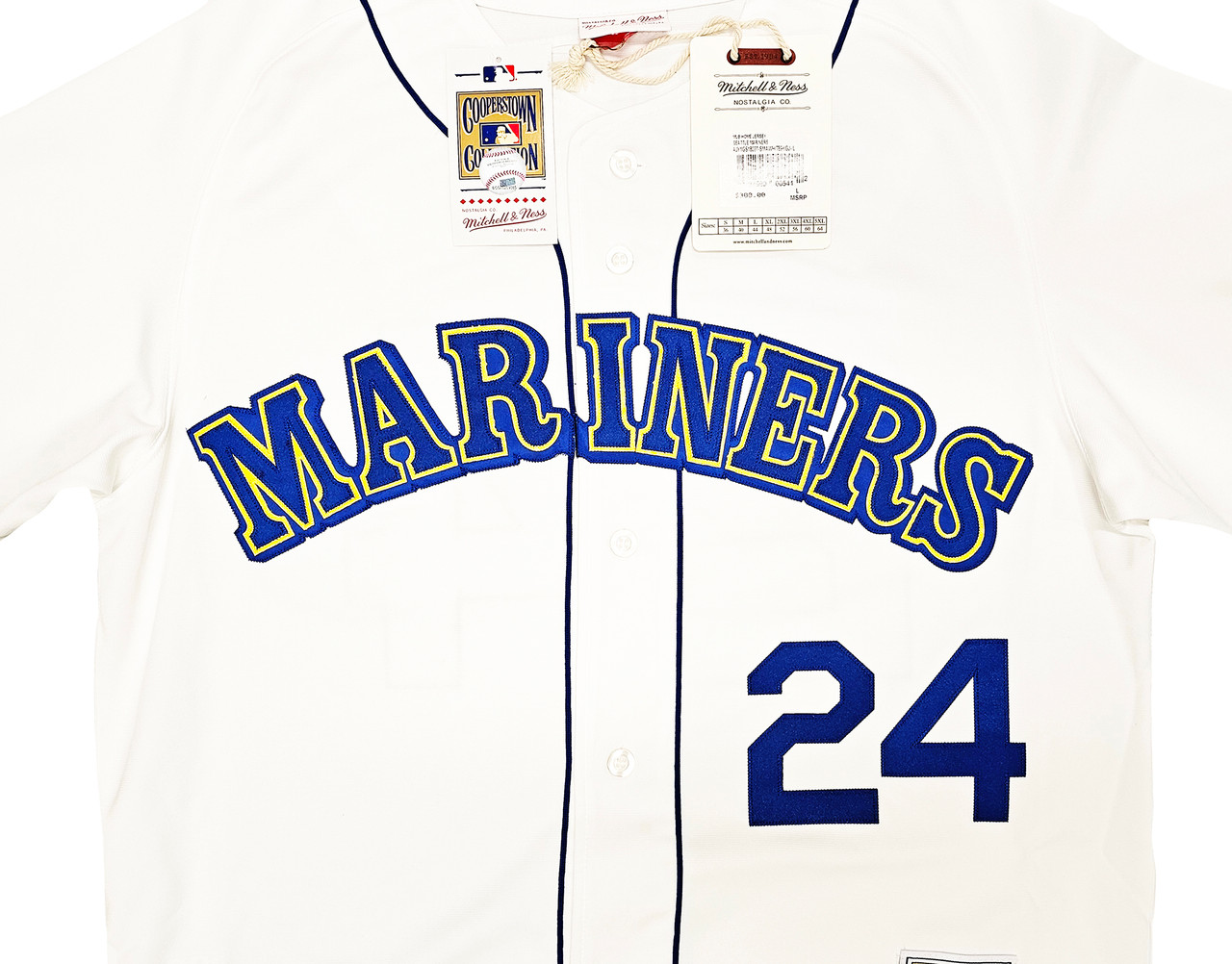 Ken Griffey Jr. Seattle Mariners Mitchell & Ness Cooperstown Collection  1989 Authentic Jersey - White