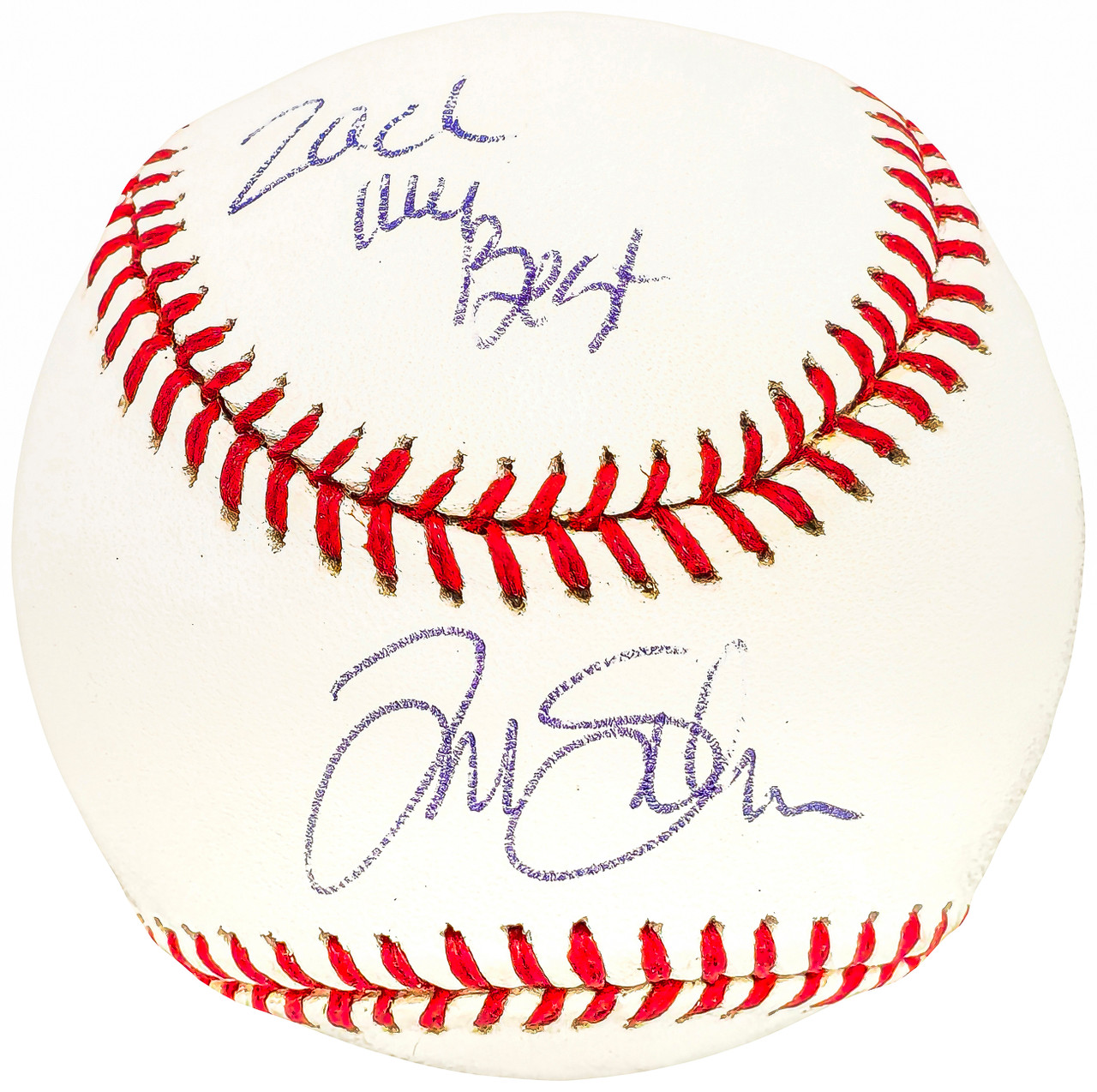 Tommy John Autographed Official MLB Baseball New York Yankees To Zach  Beckett BAS QR #BH039064