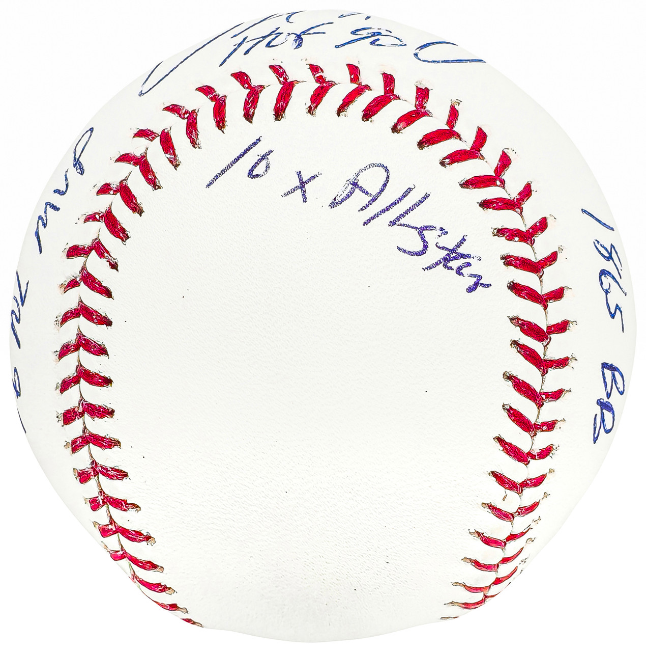 Joe Morgan Signed Heavily Inscribed Career STAT Baseball Reggie