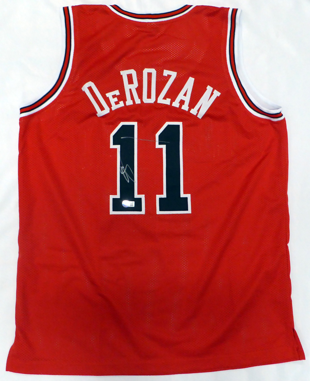 Chicago Bulls DeMar DeRozan Autographed Red Jersey Beckett BAS