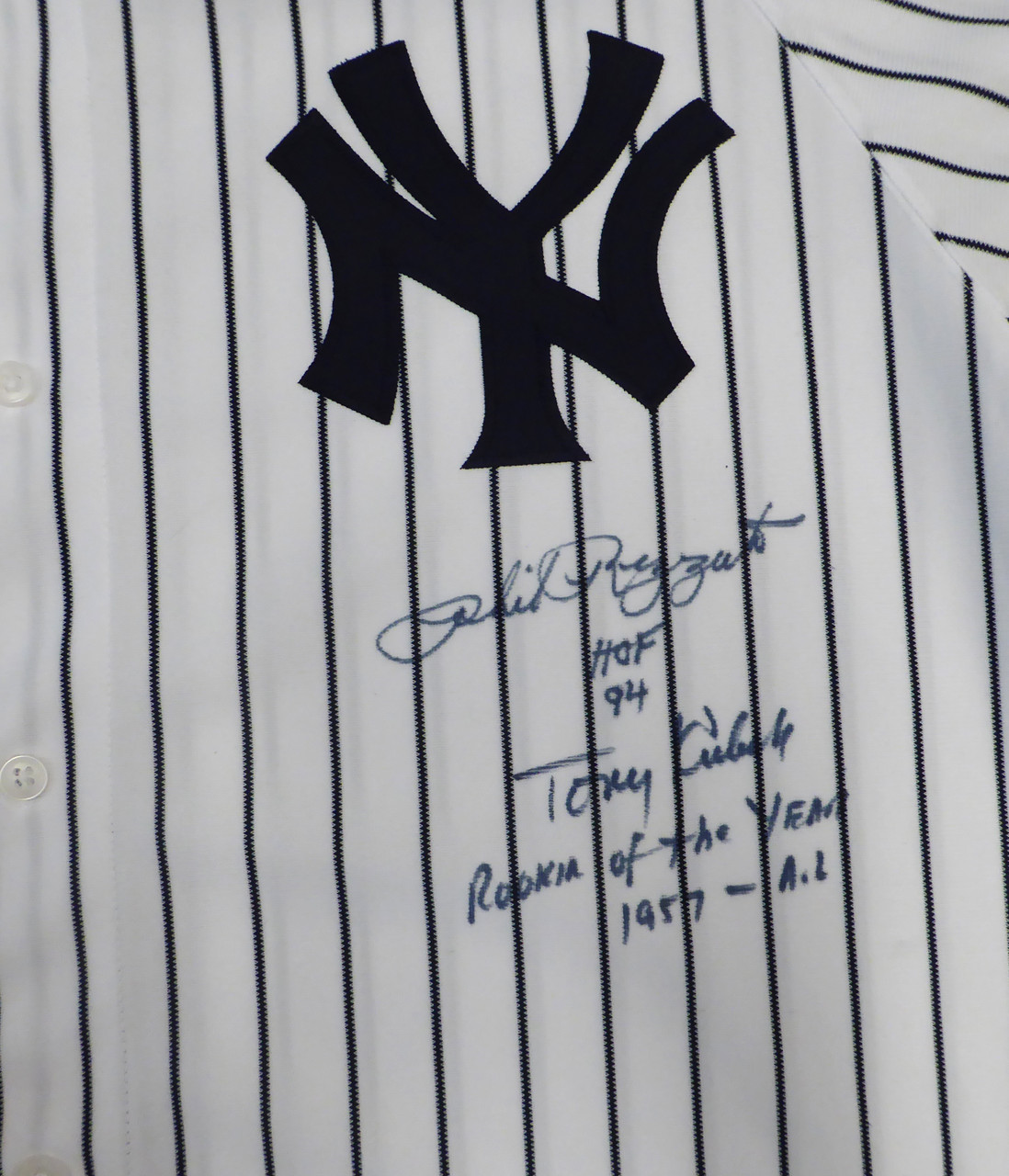 New York Yankees Phil Rizzuto & Tony Kubek Autographed White