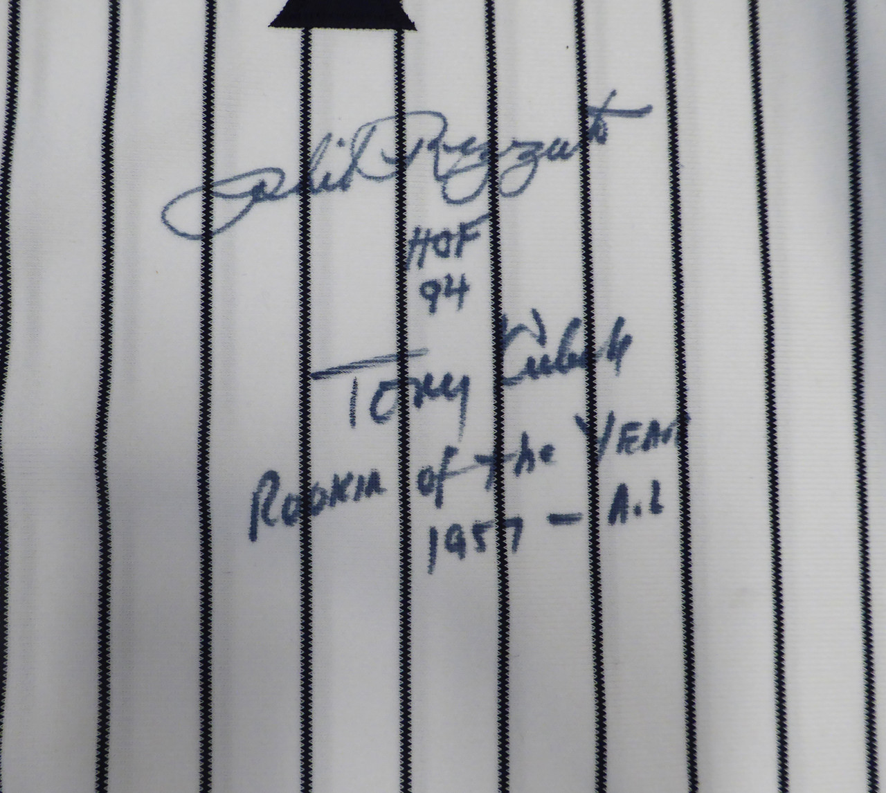 New York Yankees Phil Rizzuto & Tony Kubek Autographed White