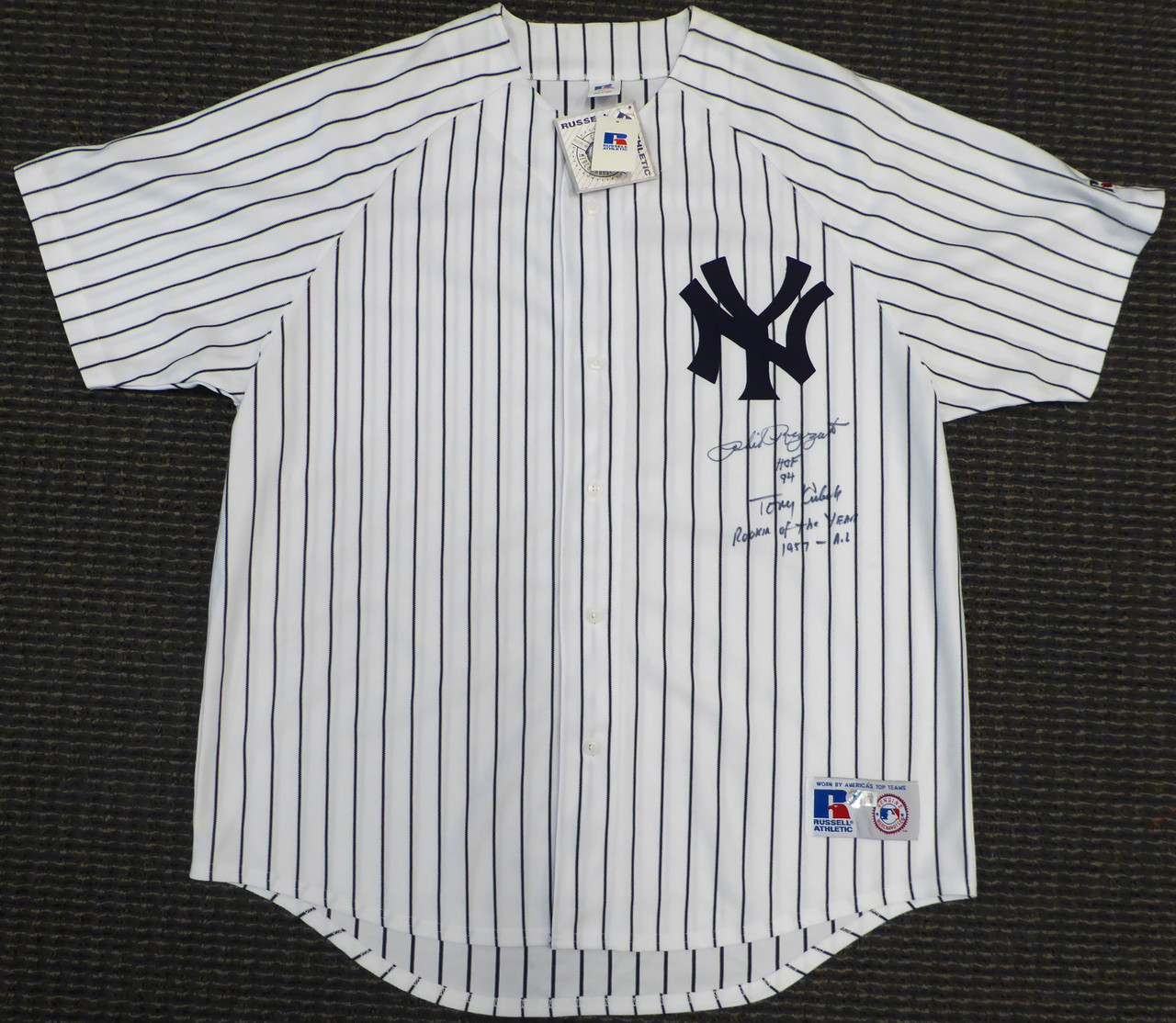 New York Yankees Phil Rizzuto & Tony Kubek Autographed White